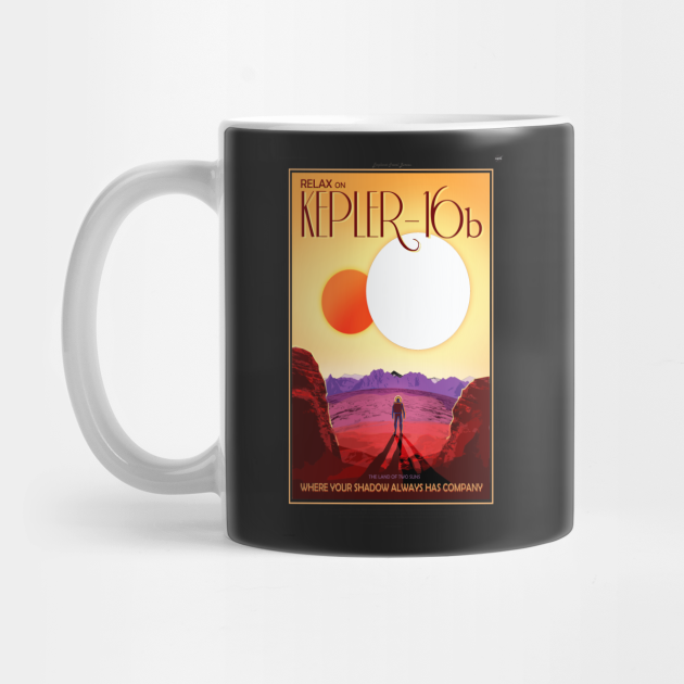 Kepler 16b Fantasy Poster Space Mug Teepublic