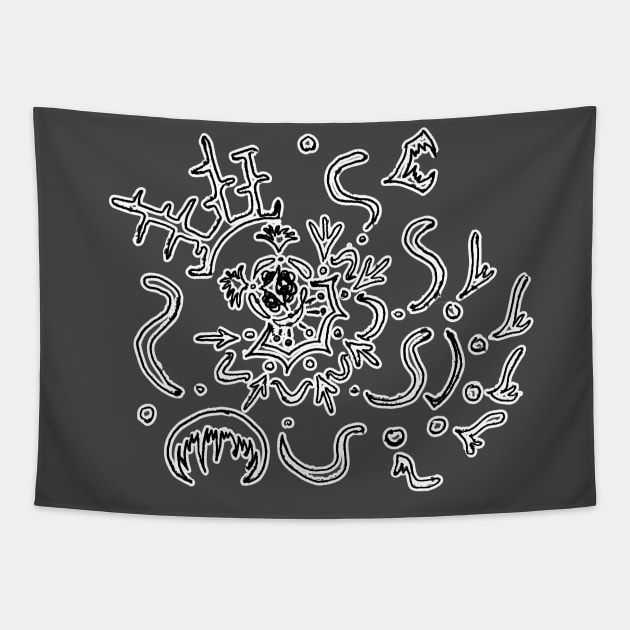 q36: worm conqueror Tapestry by dy9wah