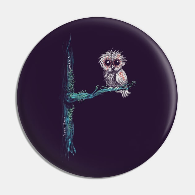 Runic Owl Pin by oakenspirit