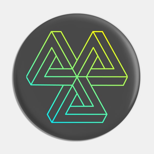 Impossible object (cyan to yellow gradient) Pin by TRIME