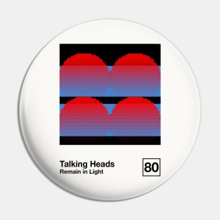 Remain In Light / Minimalist Style Graphic Artwork Poster Design Pin
