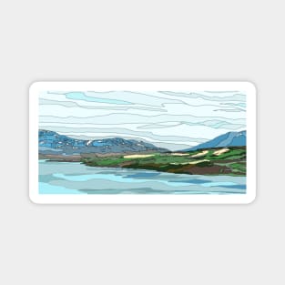 Shoreline view of Iceland Magnet