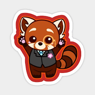 fancy red panda Magnet