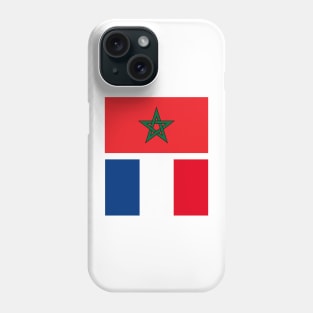 Morocco and France Flag Phone Case