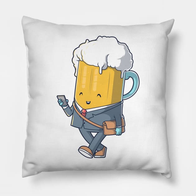 Monday Beer Pillow by pedrorsfernandes