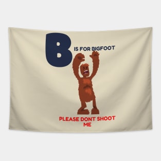 B IS FOR BIGFOOT Tapestry