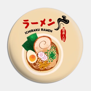 Vintage Japanese Ramen Bowl of Ichiraku Ramen Noodles Shop Pin