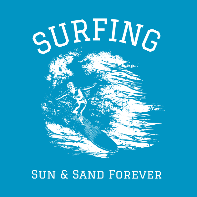 Surfing Sun and Sand Forever Vintage by letnothingstopyou