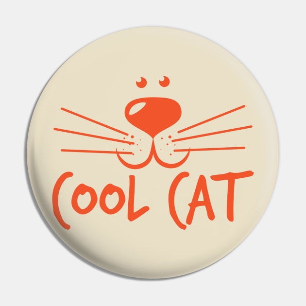 Cool Cat Pin by SixThirtyDesign