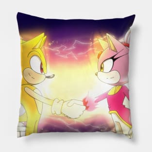 Super Sonic and Burning Blaze Pillow