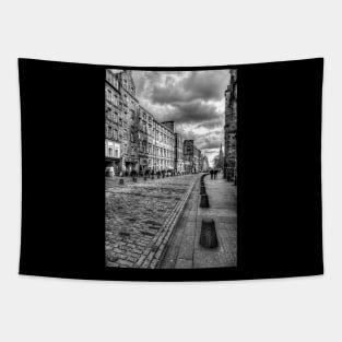 Edinburgh Royal Mile, Black And White Tapestry