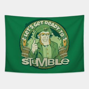 St Patrick’s let’s get ready to stumble leprechaun Tapestry