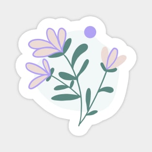 Naive cute flowers Magnet