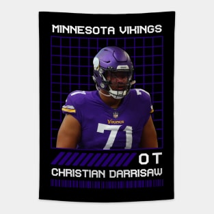 CHRISTIAN DARRISAW - OT - MINNESOTA VIKINGS Tapestry