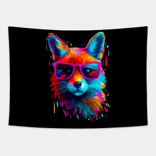 Fox in sunglasses Tapestry