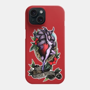 Trance Terra from Final Fantasy 6 (FFVI) in American Traditional Tattoo Portrait Style Phone Case