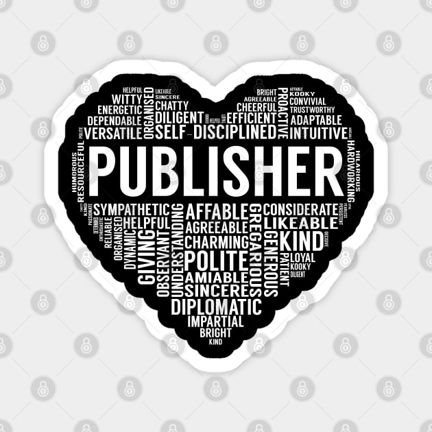 Publisher Heart Magnet by LotusTee