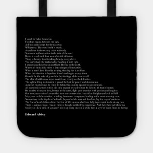 Edward Abbey Quotes Tote