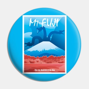 Mt. Fuji Travel Poster Pin