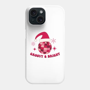 Groovy and Bright Christmas Santa Disco Ball Phone Case