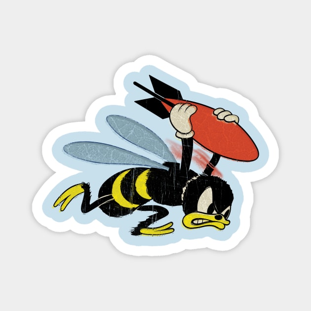 Bomber Bee Magnet by Toby Wilkinson