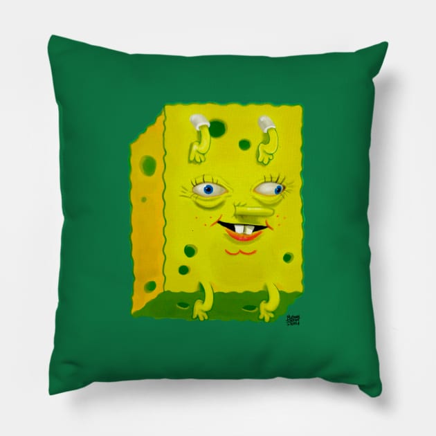 Ugly Spongebob Pillow by MatheussBerant