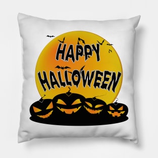 Happy Halloween pumpkins Pillow