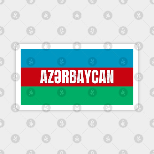 Azerbaijan Flag Colors Magnet by aybe7elf