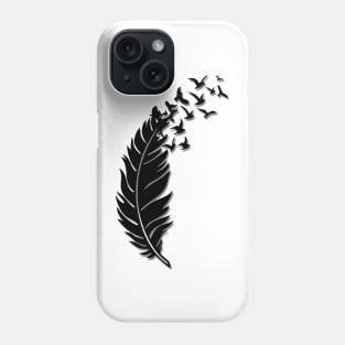 Feather and Birds Phone Case