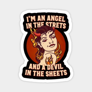 Devil in the Sheets Magnet