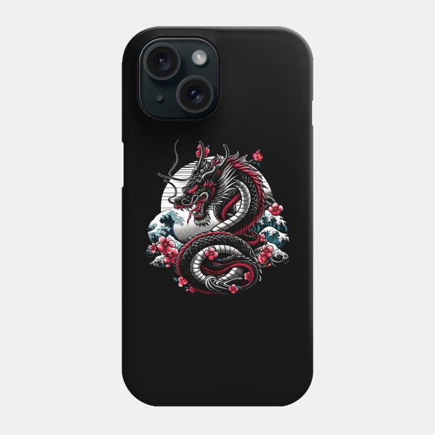 Cosmic Dragon Fusion Elevate Your Wardrobe with UFO Magic Phone Case by Smoking Robot