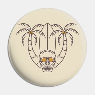 Aloha Summer Skull 2 Pin