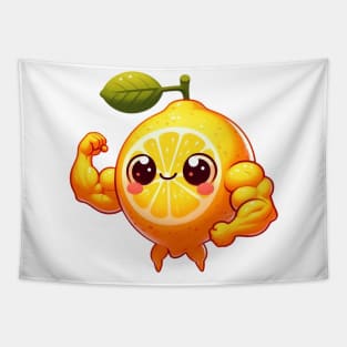 Cute Muscular Lemon Tapestry