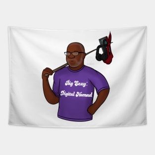 Big Sexy Digital Nomad Bust Tapestry