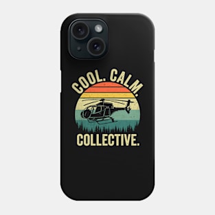 Cool Calm Collective Funny Helicopter Pilot Phone Case