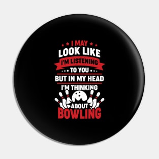 Funny Bowling Player Sport Bowler Gift Pin