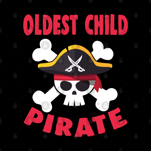 Pirate Oldest Jolly Roger Funny Skull For Family Matching by Blink_Imprints10