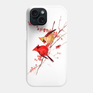 Red Cardinals Phone Case