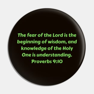 Bible Verse Proverbs 9:10 Pin