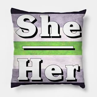 She-Her Pronouns: Agender Pillow