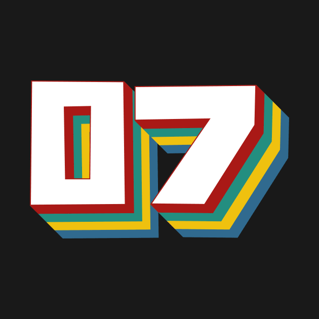 Number 7 by n23tees