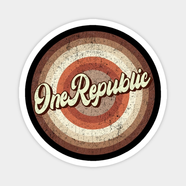 Vintage brown exclusive - One Republic Magnet by roeonybgm