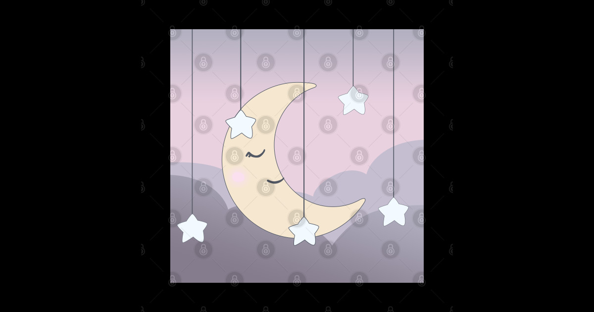 Lua Moon - Night Sky - Sticker | TeePublic