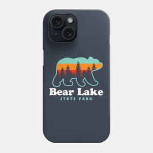 Bear Lake Utah State Park Bear Retro Sunset Phone Case