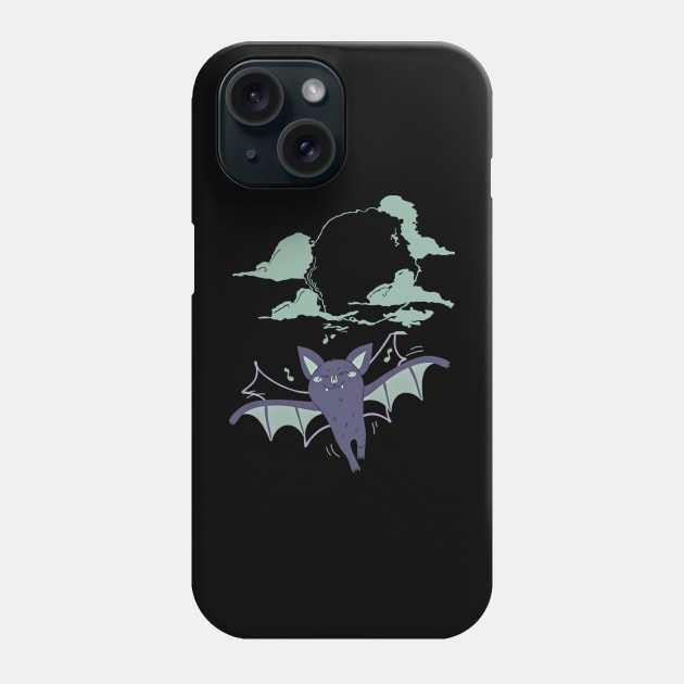 moon bat Phone Case by MERCI T-Shirt