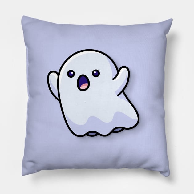 little ghost Pillow by Creatum