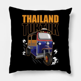 Thailand tuktuk taxi vintage style in Bangkok Pillow