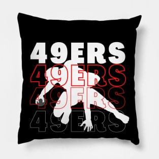 49 ers graphic design artwork Pillow