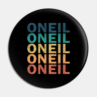 Oneil Name T Shirt - Oneil Vintage Retro Name Gift Item Tee Pin