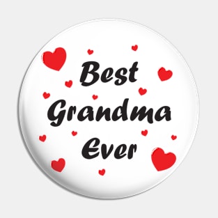 Best grandma ever heart doodle hand drawn design Pin